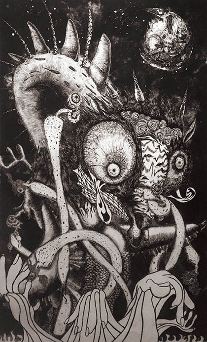 小松美羽展　岡本太郎に挑む―霊性とマンダラ 川崎市岡本太郎美術館-6