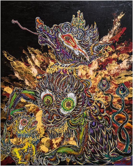 小松美羽展　岡本太郎に挑む―霊性とマンダラ 川崎市岡本太郎美術館-9