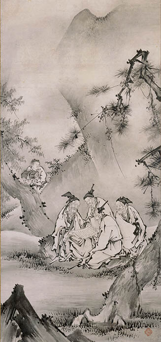 禅寺に伝わるものがたり Ⅰ期 仏教説話と漢故事 Ⅱ期 無外如大尼生誕八百年記念 女性と仏教 相国寺承天閣美術館-5