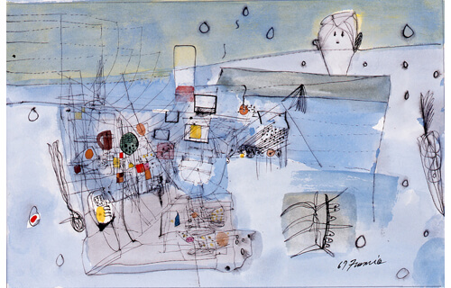 美術家の青春 ― ここから、絵が生まれる＋特集展示《色と線・難波田史男（なんばたふみお）》 新潟県立万代島美術館-1