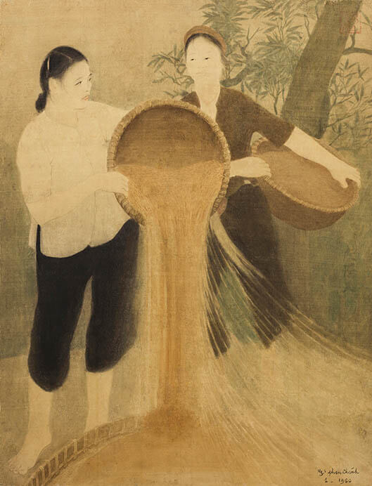 ベトナム絹絵画家 グエン・ファン・チャン　絵画保存修復プロジェクト展 「愛を語る人　画家のまなざしをつなぐ人々の物語」 金沢21世紀美術館-3