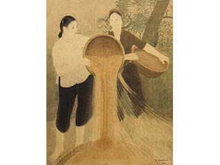 ベトナム絹絵画家 グエン・ファン・チャン　絵画保存修復プロジェクト展 「愛を語る人　画家のまなざしをつなぐ人々の物語」