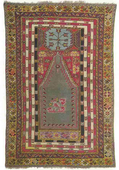 アナトリア絨毯の植物文 ―豊穣のイメージ 白鶴美術館-1