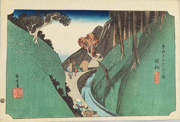 特別展『「東海道五十三次」で旅気分 ―富士に琳派に若冲も―」 岡田美術館-9