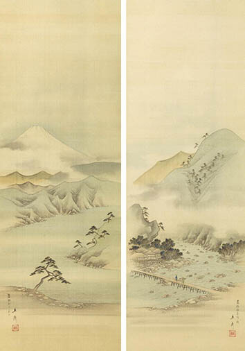 特別展『「東海道五十三次」で旅気分 ―富士に琳派に若冲も―」 岡田美術館-6