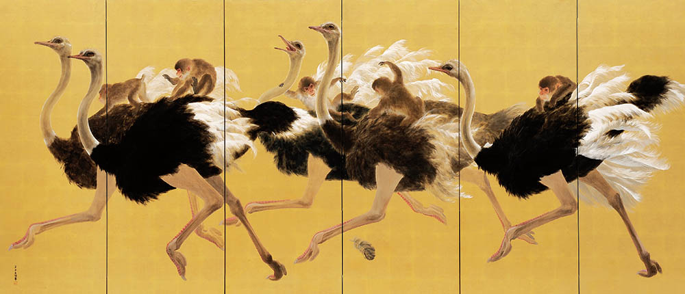 日本画☆動物園 浜松市秋野不矩美術館-5